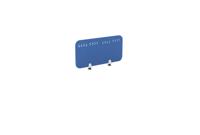 PET Screen - Desk Mounted Straight Top 790w x 400h - Pattern 1 - Blue (Brackets Not Included)