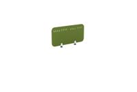 PET Screen - Desk Mounted Straight Top 790w x 400h - Pattern 1 - Green Citrus (Brackets Not Included)