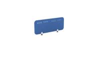 PET Screen - Desk Mounted Straight Top 990w x 400h - Pattern 1 - Blue