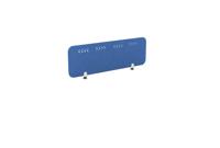 PET Screen - Desk Mounted Straight Top 1190w x 400h - Pattern 1 - Blue