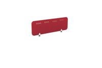 PET Screen - Desk Mounted Straight Top 1190w x 400h - Pattern 1 - Deep Red