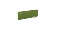 PET Screen - Desk Mounted Straight Top 1190w x 400h - Pattern 1 - Green Citrus (Brackets Not Included)
