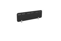 PET Screen - Desk Mounted Straight Top 1390w x 400h - Pattern 1 - Charcoal (Brackets Not Included)