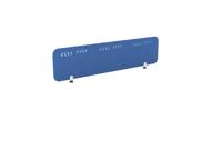 PET Screen - Desk Mounted Straight Top 1590w x 400h - Pattern 1 - Blue (Brackets Not Included)