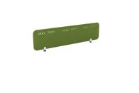 PET Screen - Desk Mounted Straight Top 1590w x 400h - Pattern 1 - Green Citrus (Brackets Not Included)