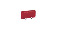 PET Screen - Desk Mounted Straight Top 790w x 400h - Pattern 2 - Deep Red (Brackets Not Included)
