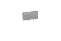 PET Screen - Desk Mounted Straight Top 790w x 400h - Pattern 2 - Grey (Brackets Not Included)