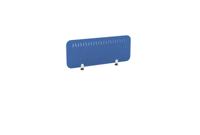 PET Screen - Desk Mounted Straight Top 990w x 400h - Pattern 2 - Blue