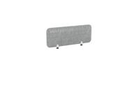 PET Screen - Desk Mounted Straight Top 990w x 400h - Pattern 2 - Grey