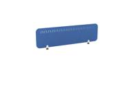 PET Screen - Desk Mounted Straight Top 1390w x 400h - Pattern 2 - Blue (Brackets Not Included)