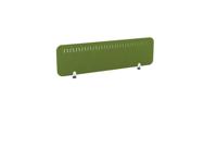 PET Screen - Desk Mounted Straight Top 1390w x 400h - Pattern 2 - Green Citrus (Brackets Not Included)