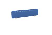 PET Screen - Desk Mounted Straight Top 1590w x 400h - Pattern 2 - Blue (Brackets Not Included)