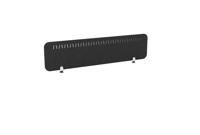 PET Screen - Desk Mounted Straight Top 1590w x 400h - Pattern 2 - Charcoal (Brackets Not Included)