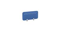PET Screen - Desk Mounted Straight Top 790w x 400h - Pattern 3 - Blue (Brackets Not Included)