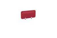 PET Screen - Desk Mounted Straight Top 790w x 400h - Pattern 3 - Deep Red (Brackets Not Included)