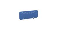 PET Screen - Desk Mounted Straight Top 990w x 400h - Pattern 3 - Blue