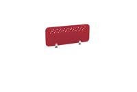PET Screen - Desk Mounted Straight Top 990w x 400h - Pattern 3 - Deep Red (Brackets Not Included)