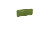 PET Screen - Desk Mounted Straight Top 990w x 400h - Pattern 3 - Green Citrus