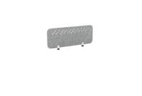 PET Screen - Desk Mounted Straight Top 990w x 400h - Pattern 3 - Grey