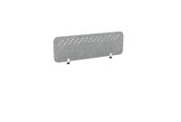 PET Screen - Desk Mounted Straight Top 1190w x 400h - Pattern 3 - Grey (Brackets Not Included)