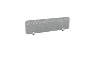 PET Screen - Desk Mounted Straight Top 1390w x 400h - Pattern 3 - Grey (Brackets Not Included)