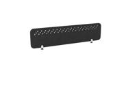 PET Screen - Desk Mounted Straight Top 1590w x 400h - Pattern 3 - Charcoal (Brackets Not Included)