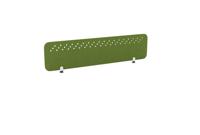 PET Screen - Desk Mounted Straight Top 1590w x 400h - Pattern 3 - Green Citrus (Brackets Not Included)
