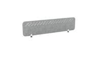 PET Screen - Desk Mounted Straight Top 1590w x 400h - Pattern 3 - Grey (Brackets Not Included)