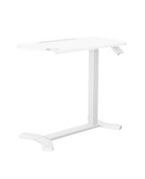 AV8 AIR gas spring height adjustable side desk WHT frame WHT top