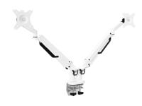 Gas spring double monitor arm DLB851D2 - White