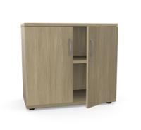 Kito Closed Storage 725mm - 1 + 3/4 Level (Desk High) Urban Oak
