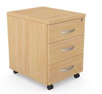 Kito Contract Mobile Ped 3 Drw - Beech