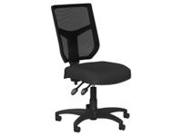 OA High Back Mesh Chair 2 Lever Nylon Base - Black Mesh - Evert Black E001
