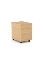 Surface Mobile Pedestal 2 Drw - No Handles - Beech