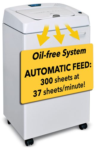 Kobra AF.1 C4 lit Professional Document shredder with exclusive high speed automatic auto-feeder and oil free system
