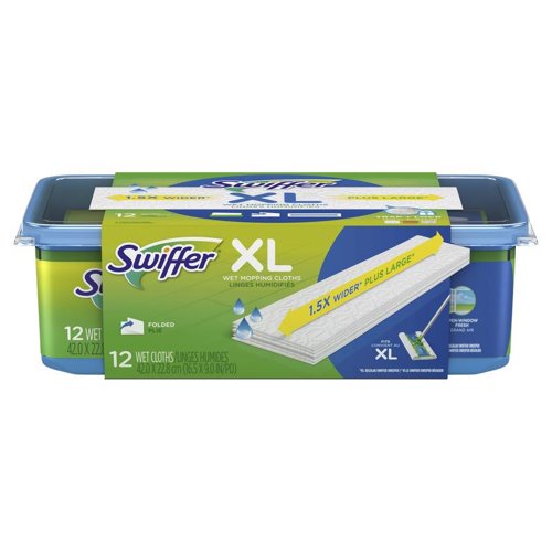 Swiffer Sweeper XL 5.4 in. Wet Microfiber Mop Refill Pad 12 pk