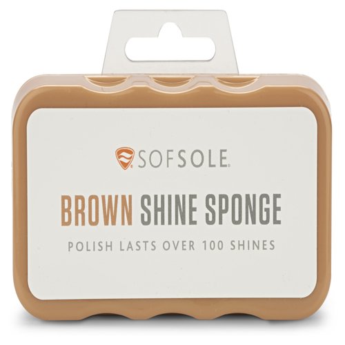 Sof Sole Brown Shine Sponge Shoe Polish