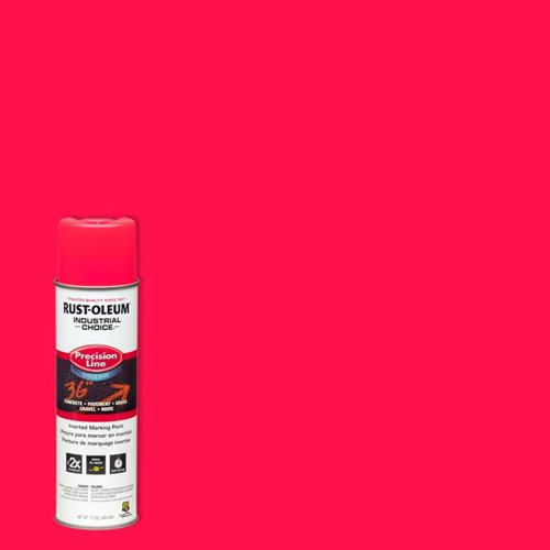 Rust-Oleum Industrial Choice Fluorescent Pink Inverted Marking Paint 17 oz