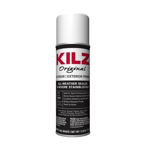 KILZ Original Interior/Exterior White Flat Oil-Based Alkyd Aerosol Primer/Sealer 13 oz