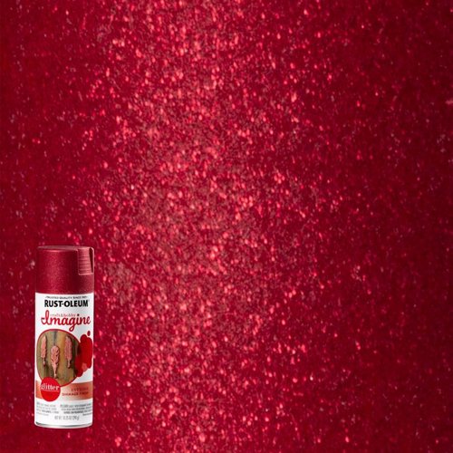 Rust-Oleum Imagine Glitter Red Spray Paint 10.25 oz