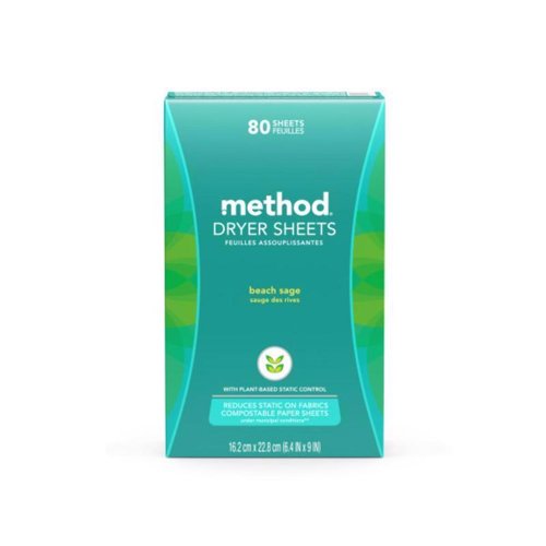 Method Beach Sage Scent Dryer Sheets Sheets 80 pk