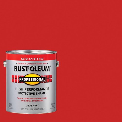 Rust-Oleum Professional Indoor and Outdoor Gloss Safety Red Oil-Based Enamel Protective Paint 1 gal