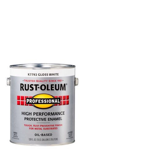 Rust-Oleum Indoor and Outdoor Gloss White Oil-Based Enamel Protective Paint 1 gal