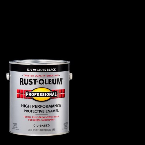Rust-Oleum Professional Indoor and Outdoor Gloss Black Oil-Based Enamel Protective Paint 1 gal