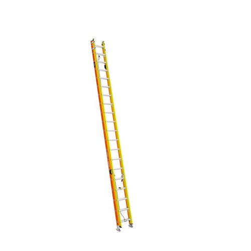 Werner Glidesafe 40 ft. H Fiberglass Extension Ladder Type IA 300 lb. capacity