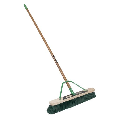 Quickie Job Site Polypropylene 24 in. Rough Surface Push Broom