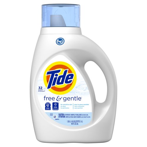 Tide Free & Gentle No Scent Laundry Detergent Liquid 46 oz 1 pk