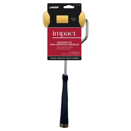 Linzer Better 4 in. W Mini Trim Roller with Frame Threaded End