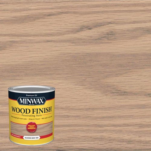 Minwax Wood Finish Semi-Transparent Silvered Gray Oil-Based Penetrating Wood Stain 1 qt