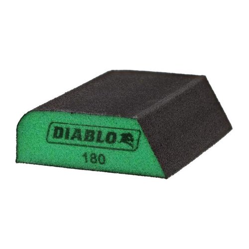Diablo 4 in. L X 2-1/2 in. W X 1 in. 180 Grit Ultra Fine Dual Edge Sanding Sponge